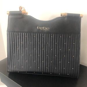 Black BeBe stud handbag